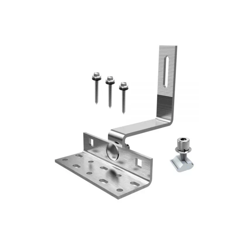 BASE FIJA VERTICAL CON L AJUSTABLE TILE HOOK #9 EN ACERO INOXIDABLE SUS 304