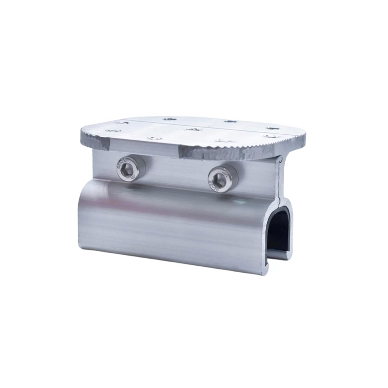 BASE DE ALUMINIO PARA SOLUCION DE SISTEMAS AJUSTABLES EN INCLINACION 406. APLICACION EN TEJAS METALICAS CON RANURA TIPO SANDWICH